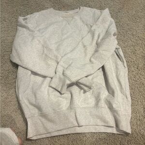 Grey brandy Melville crew neck- lightly worn
